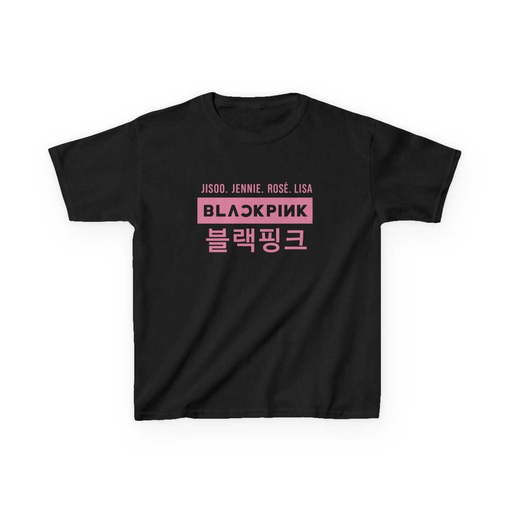 (Cod) Black Pink Kids T-Shirt K-Pop Black Pink Design Kpop Korean Pop ...