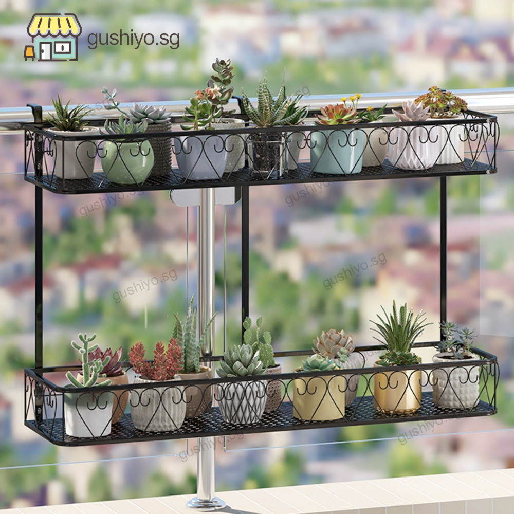 Hanger Flower Rack Flower Rack Balcony Multi Layer Storage Pot Holder ...