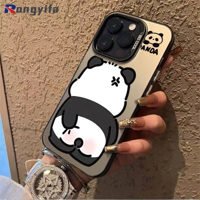 Angry Panda Cartoon Pattern Casing For Oppo A Pro India A X F F Pro Plus Reno F Pro