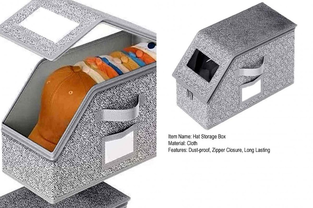 daminglack* Stackable Hat Container Space-saving Cap Storage Holder ...