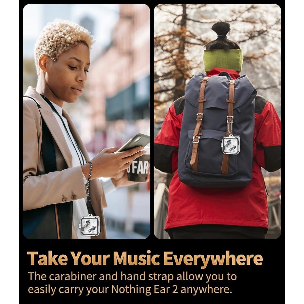 [Upgrade Lock] Case for Nothing Ear 2, VAEKNVG Shock-Absorbing ...