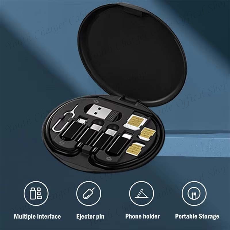 4-in-1 Phone Cable Kit 60W Fast Charging Data Cable Adapter Phone ...