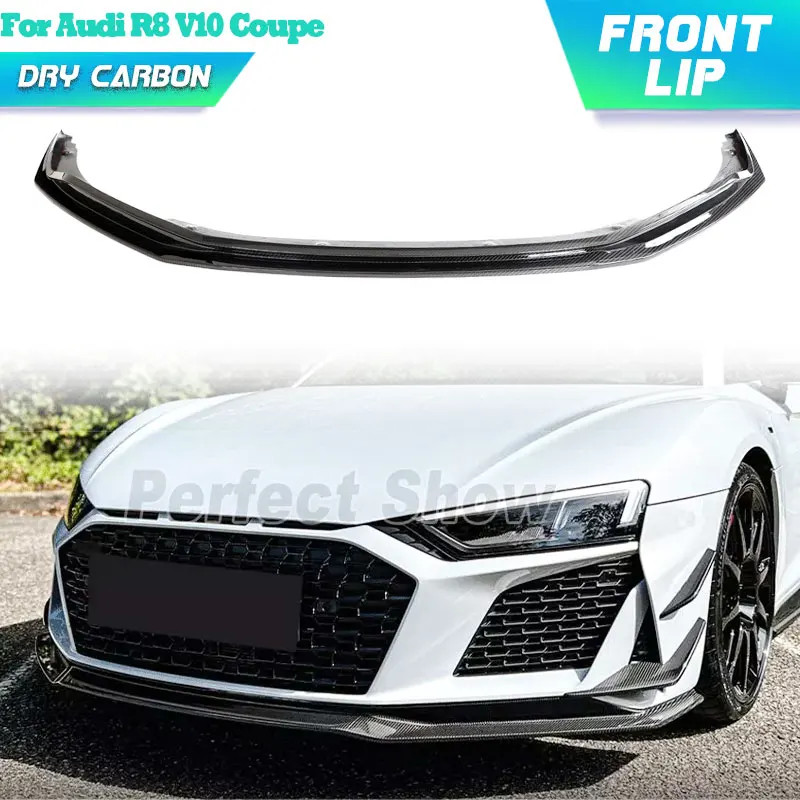 Prepreg Dry Carbon Car Front Bumper Lip Spoiler for Audi R8 V10 Coupe 2 ...