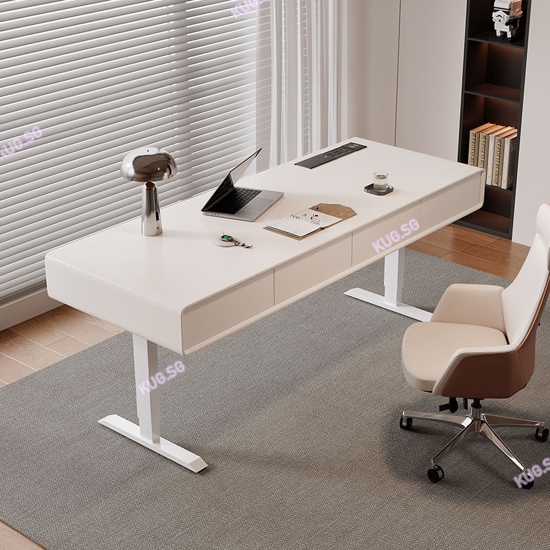 Solid Wood Electric Lift Table Smart Computer Table Study Table Desk ...