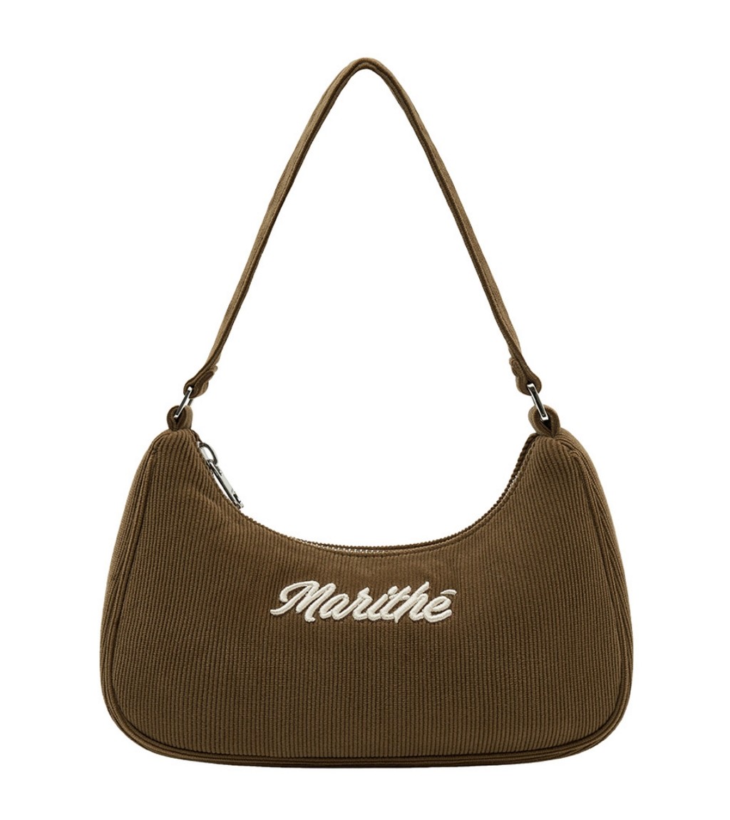 ♥MARITHE ♥ EMBROIDERY LOGO SHOULDER BAG ♥MARITHE ♥ EMBROIDERY LOGO SHOULDER BAG (Marithe +