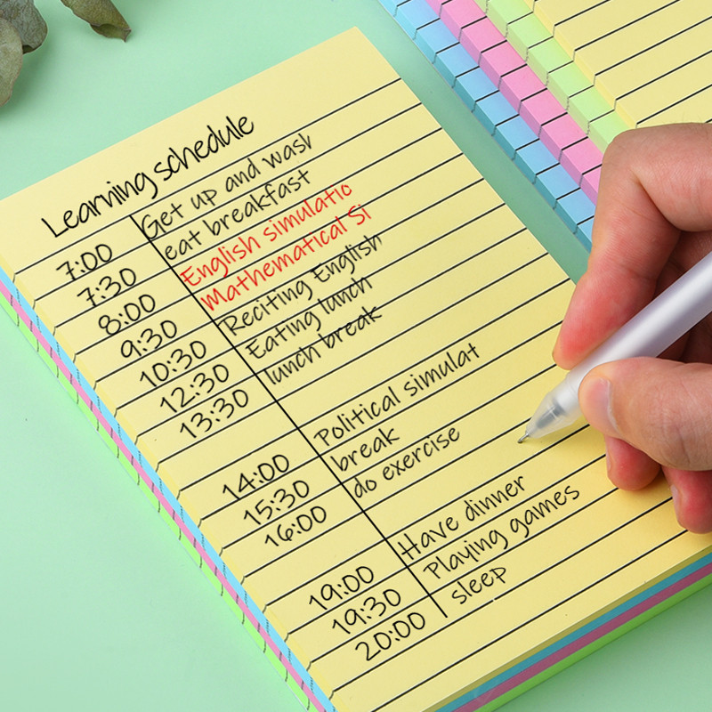 200Sheets Sticky Notepad Post It Notes 15*10cm Large Tag Students Note ...