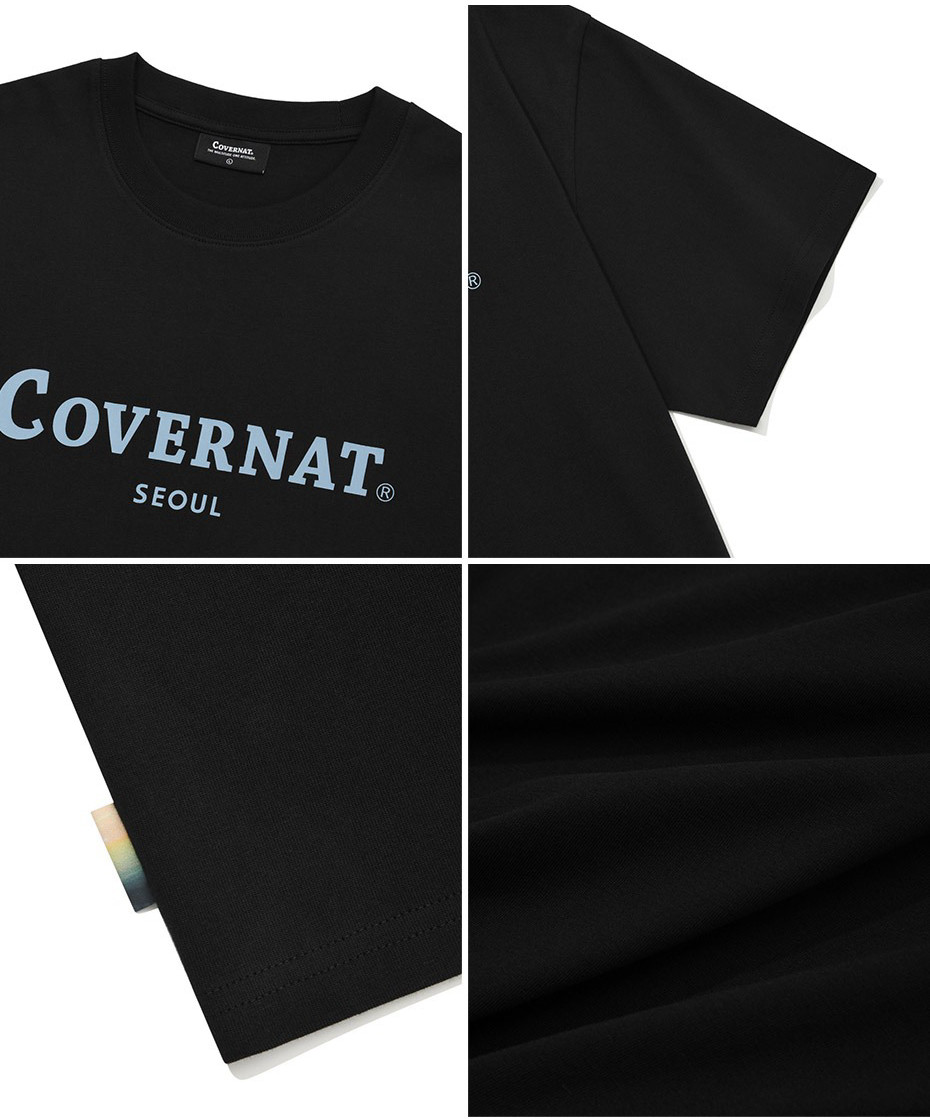 Tシャツ・カットソー COVERNAT Souvenir Seoul T-shirt Black MUSINSA | COVERNAT Travel T-shirt black