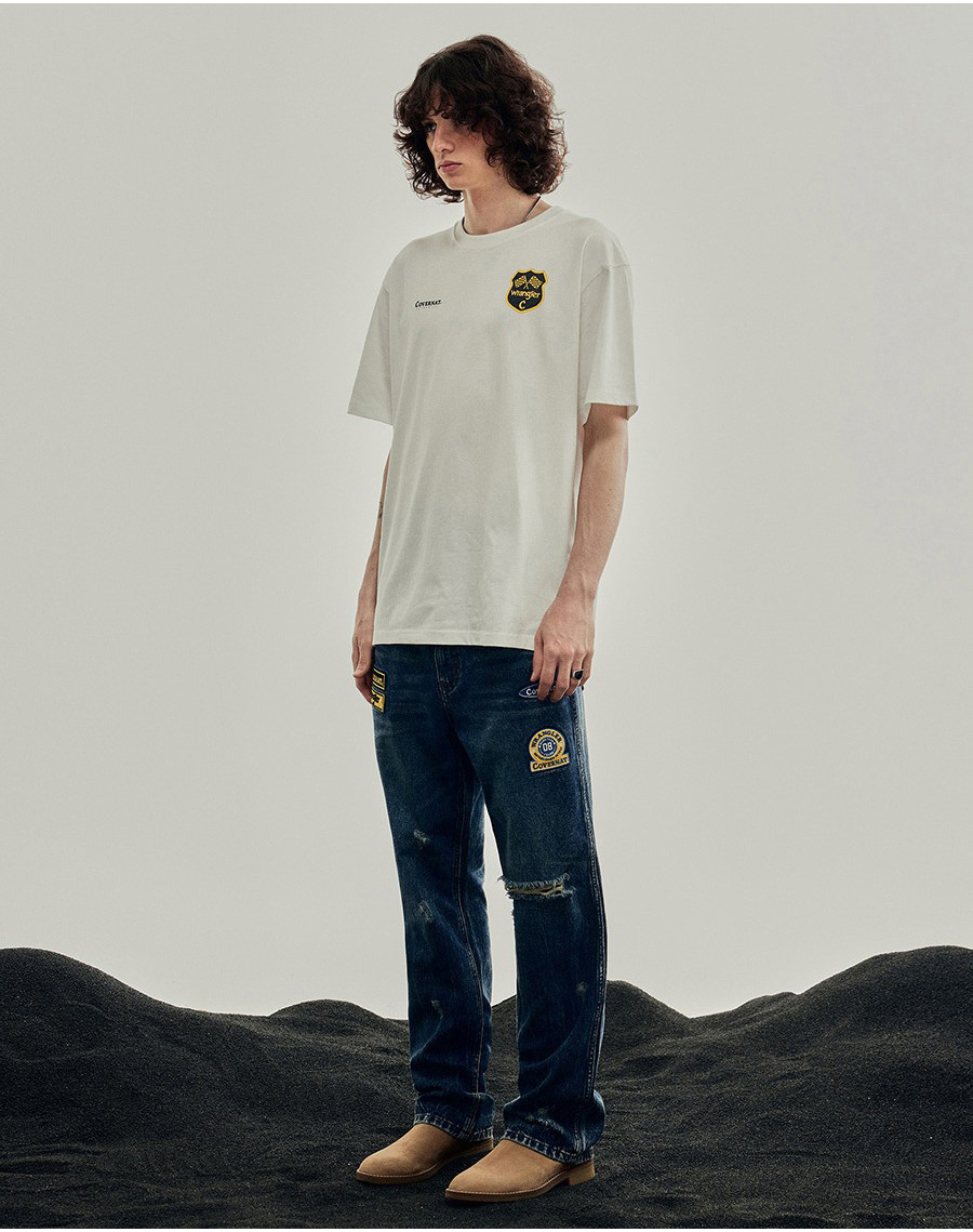 Tシャツ・カットソー [COVERNAT X Wrangler] 08 Vintage T-shirt 4NY053 COVERNAT】x WRANGLER 08 VINTAGE T-SHIRT (COVERNAT/Tシャツ