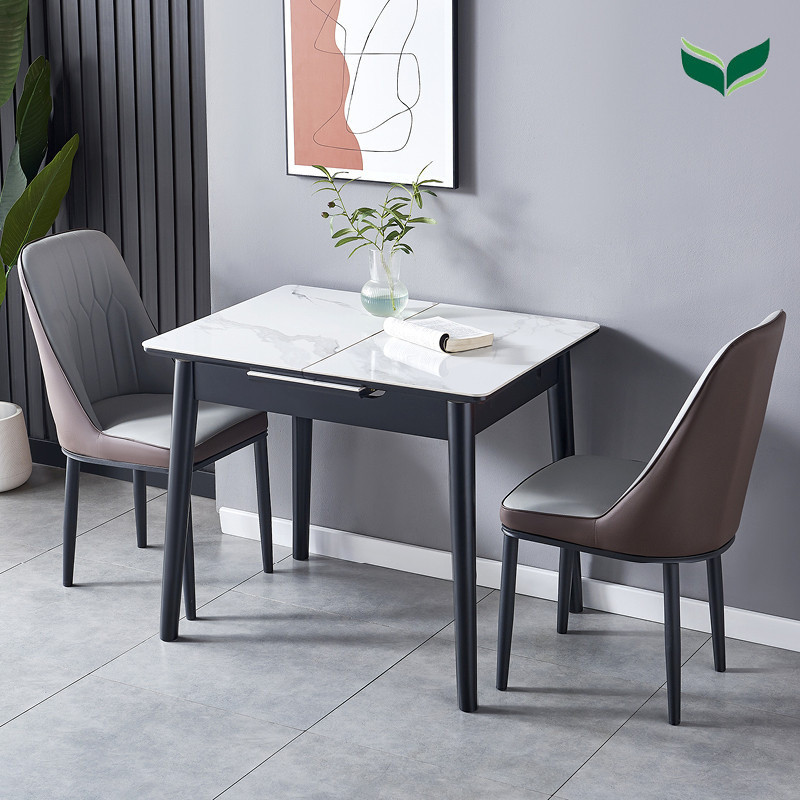 XX Dining Table Italian Glossy Rock Plate Dining Table Extendable ...