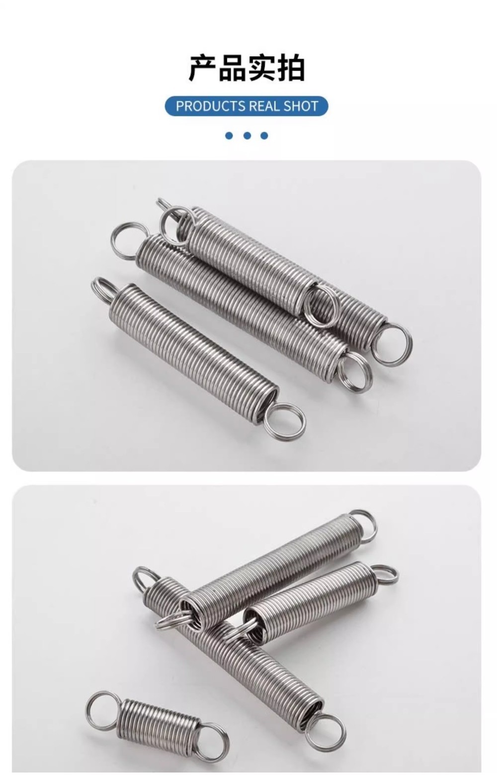 304 stainless steel Tension spring/spring d=0.7mm,OD5mm,L=15~120mm ...