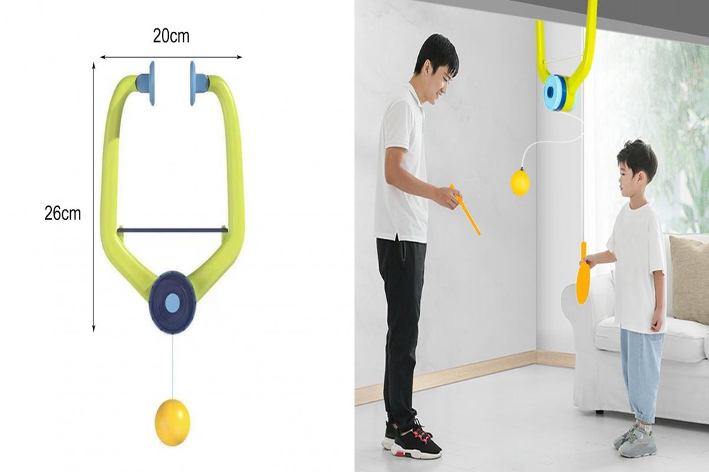 Door Jam Pingpong Starter Kit Adjustable Rope Ping Pong Trainer ...