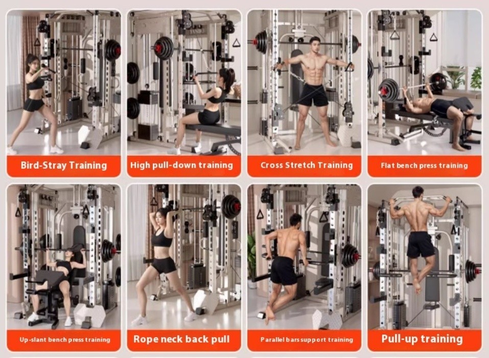 Multifunction Smith Machine Integrated Gym Equipment Home Use ...