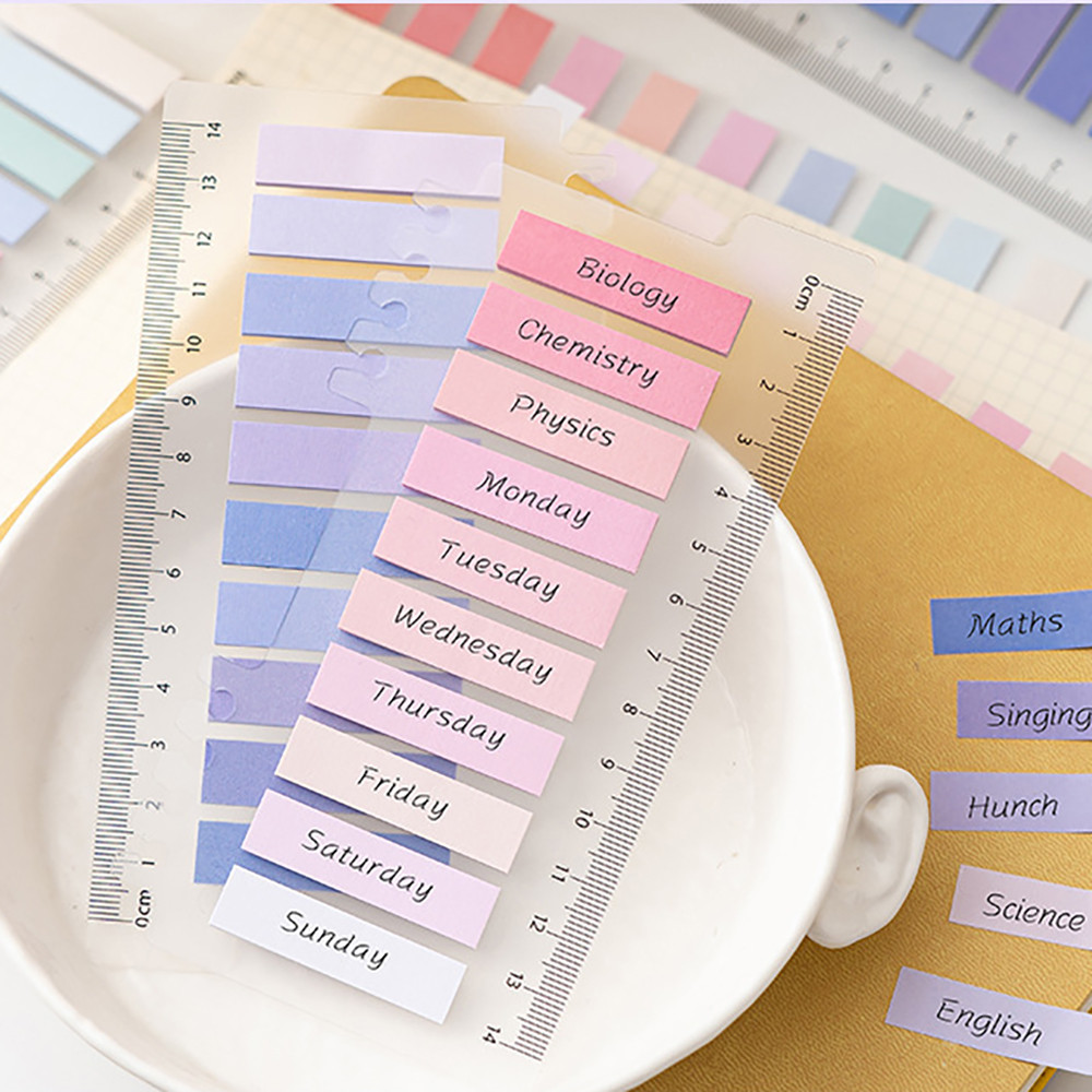 200 Sheets Colored Index Stickers Writable Markers Stickers with Loose ...