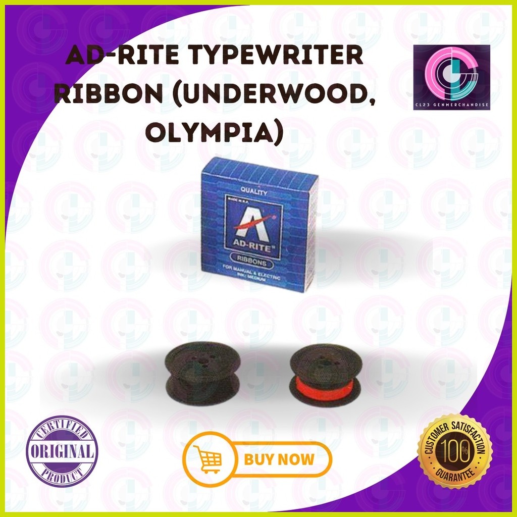 Ad-rite Typewriter Ribbon (Olympia & underwood) | Shopee Singapore