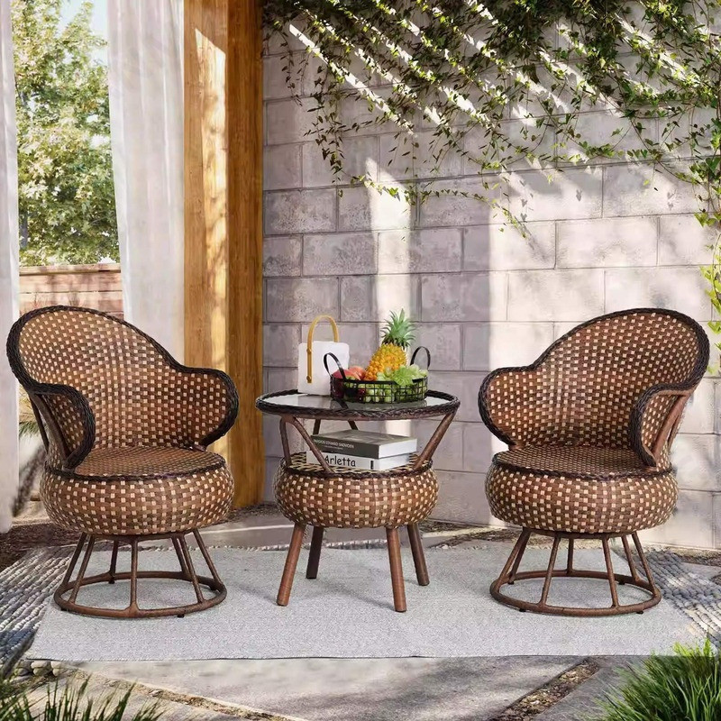 Waterproof Balcony Table And Chair Nordic Chair Leisure Table Chair Set ...