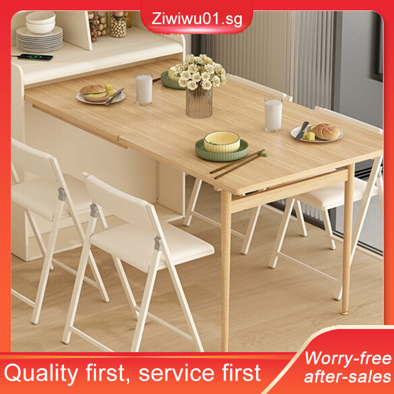 Dining Dining Table Solid Wood Cabinet And Table Integrated Combination ...