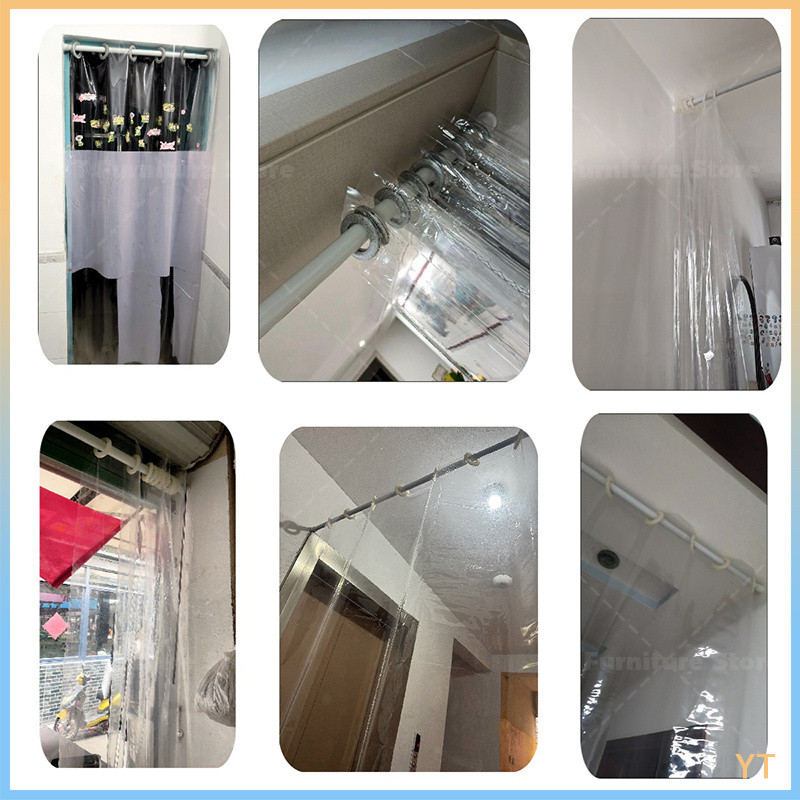 Air Conditioner Kitchen door Room divider Transparent door PVC Roman ...