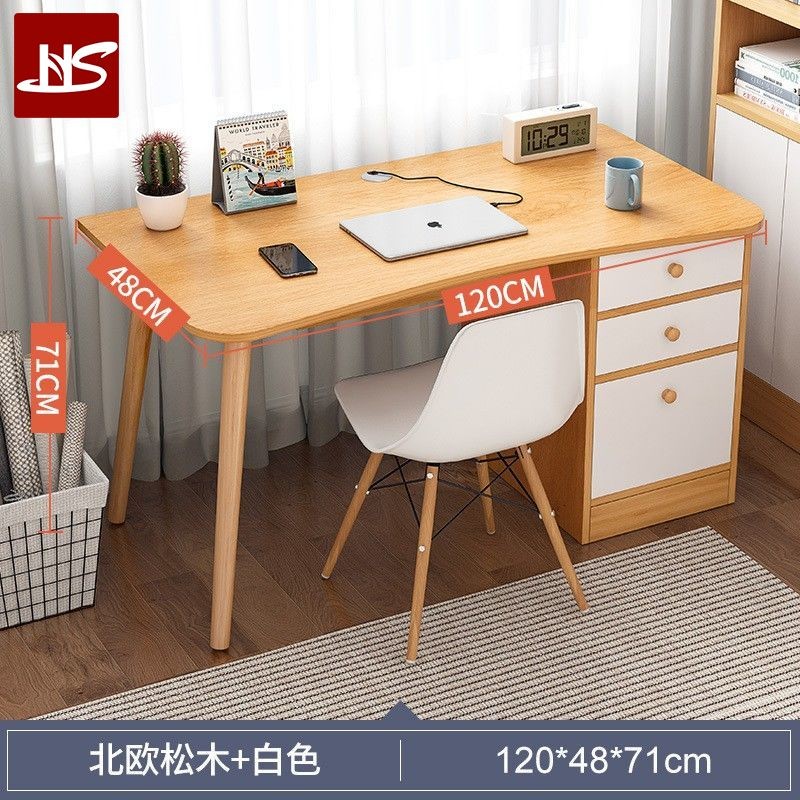 HS Study Table With Bookshelf Laptop Desk Desktop Computer Desk Home ...