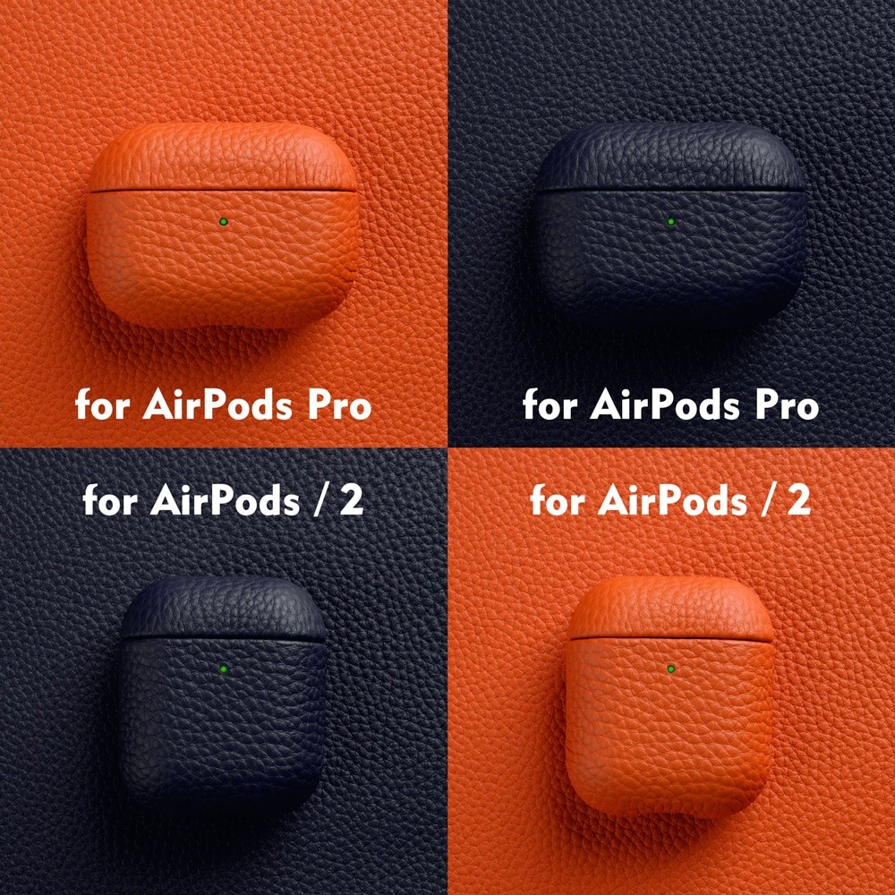Genuine Cowhide Leather Case For AirPods Pro 2 Premium Earphone Cover ...