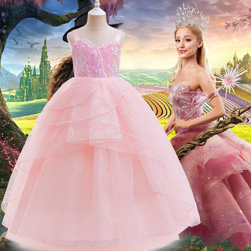 open lace back dress Amazon.com: Wicked Glinda Dress for Girls Premium Official Wicked Costume  Pink Bubble Dress & Shiny Tiara, with Holographic Sequin Details that  Provide Shimmer and Shine! [Amazon Exclusive] : Toys & Games