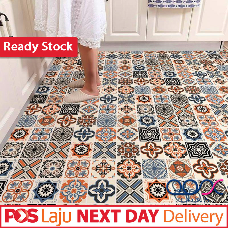 24-Pack Sage Green Vinyl Floor & Wall Tile Stickers – Peel & Stick, Non-Slip, 12x6 Inch, For Kitchen & Bathroom
