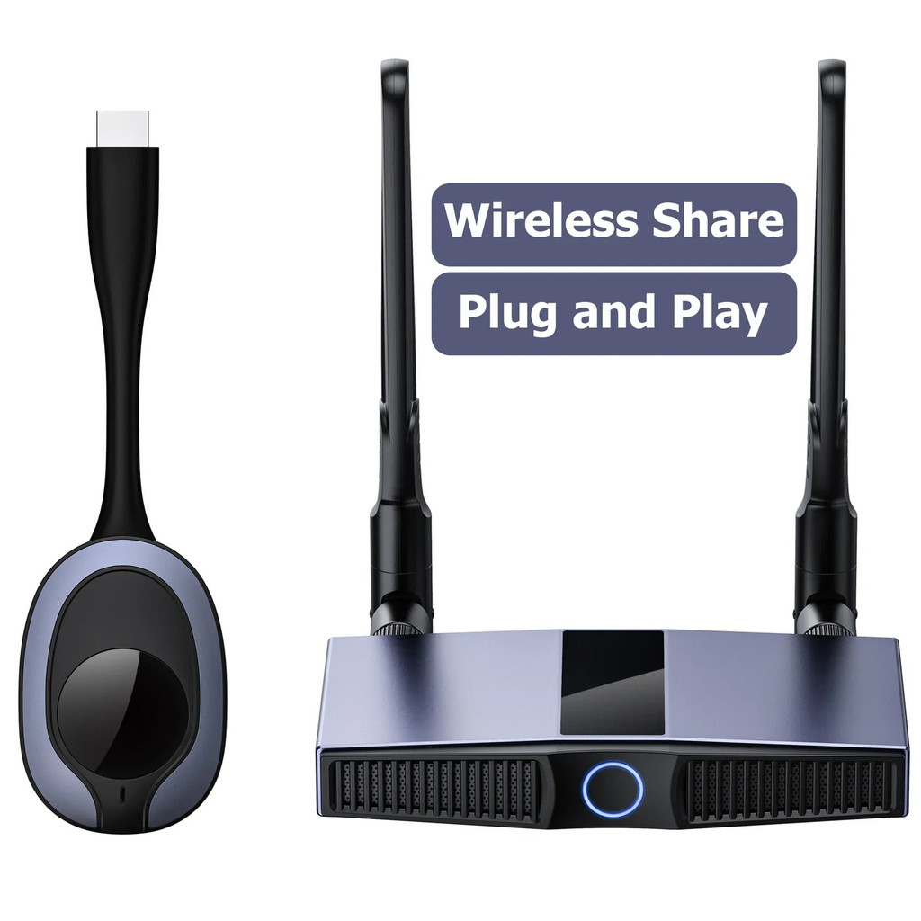 50m 4K Wireless HDMI Video Transmitter and Receiver VGA HDMI Extender ...