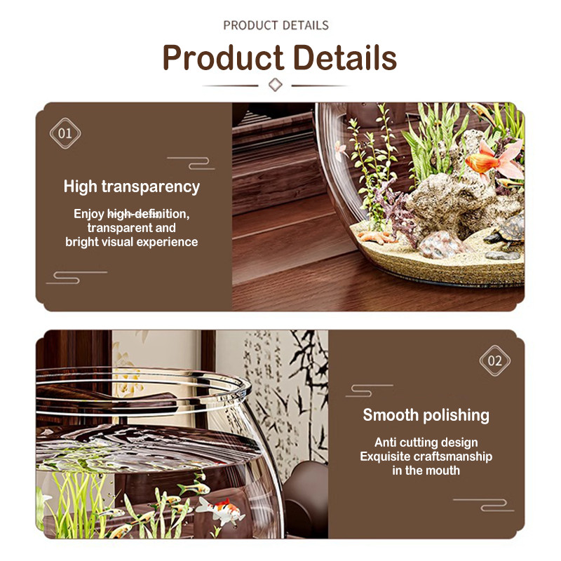 🏠💥PET Transparent Fish Tank Aquarium Plastic Transparent Hot Bending ...