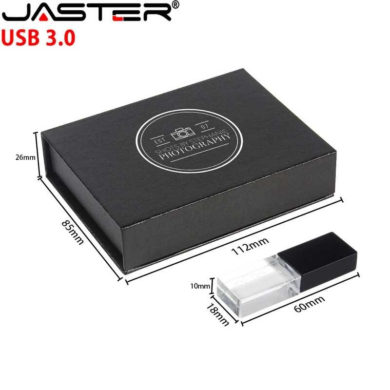 JASTER Free Custom Crystal USB 3.0 Flash 128GB High Speed Pen Drive ...