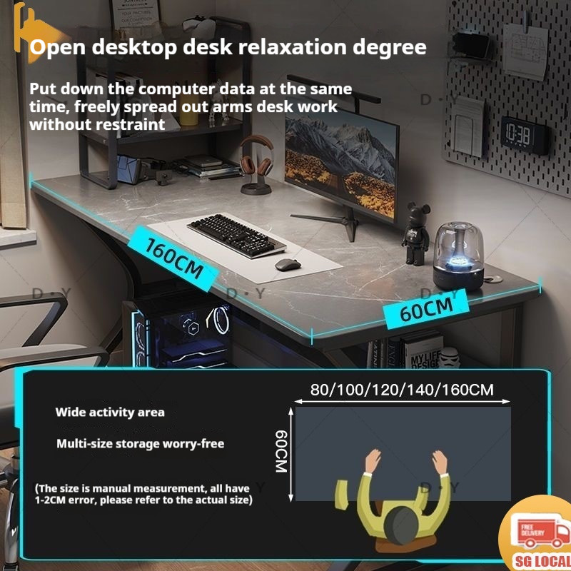ZX Curved Frame Steel Wood Computer E-sport Design Study Home Office ...