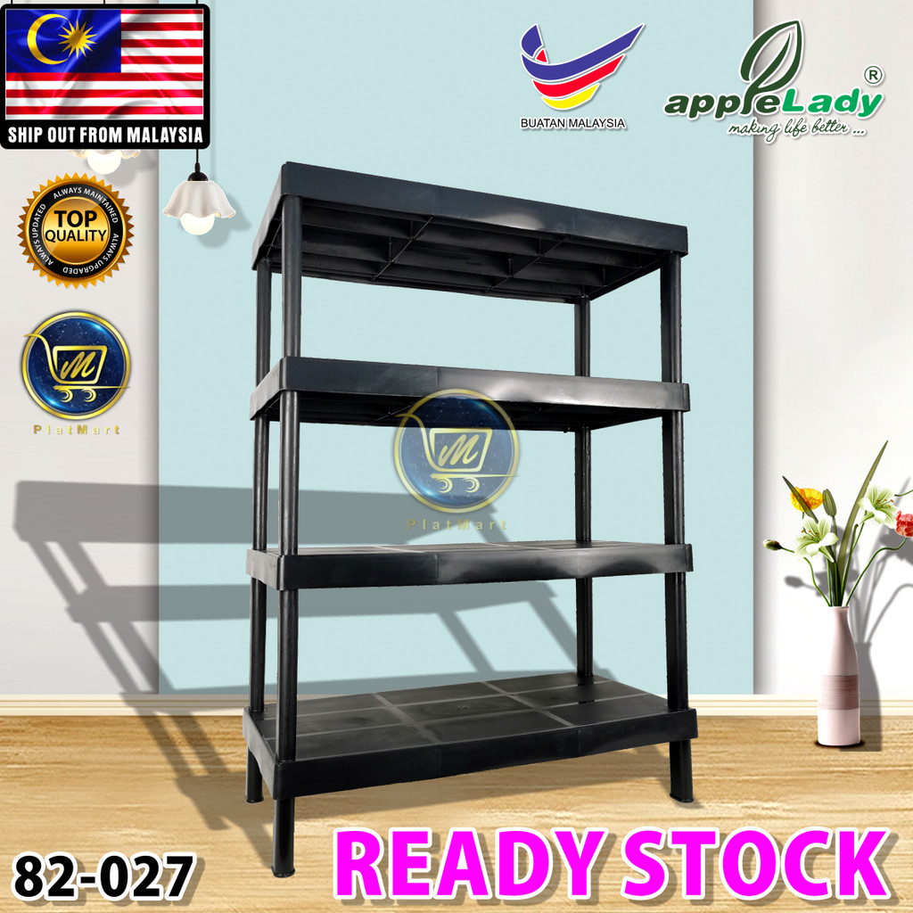 PlatMart - 4 Layer AppleLady Plastic Multi Pose Rack (Removable) shelf ...