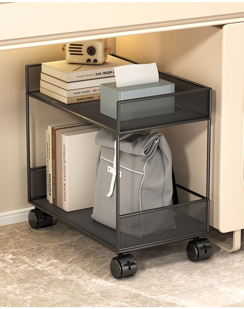 [48H Shipping] Movable Schoolbag Rack under Table Storage Basket Home ...