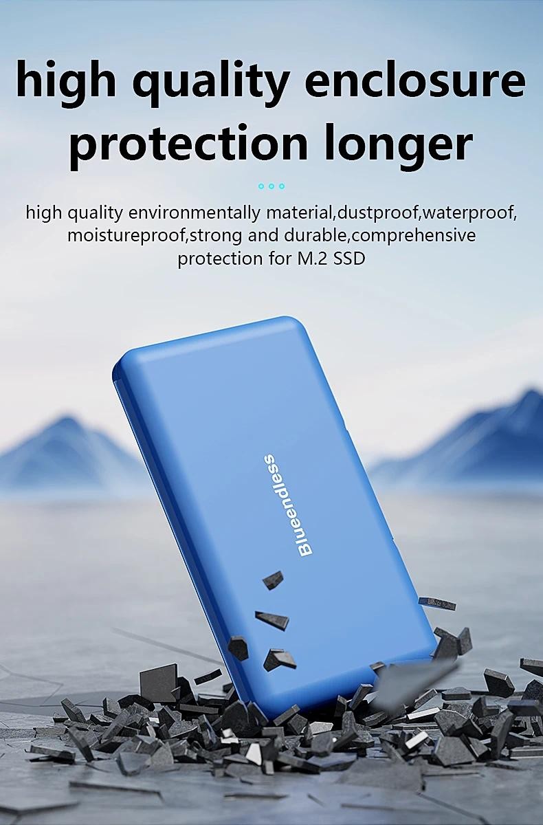 2PCS M.2 Solid State Drive Storage Box NVME/NGFF Hard Disk SSD ...