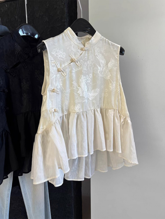 Neo Chinese Style Knit Top main image 1