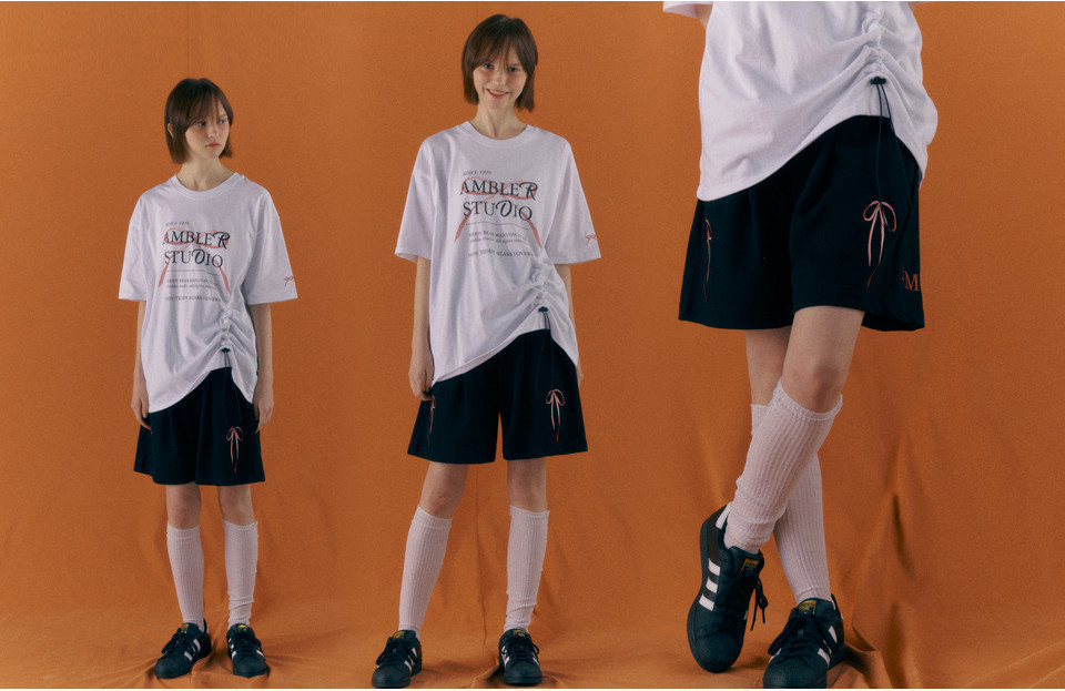 【AMBLER】 Ribbon shorts Bermuda one tuck sweat shorts MUSINSA | AMBLER Ribbon shorts Bermuda shorts one-tuck sweat
