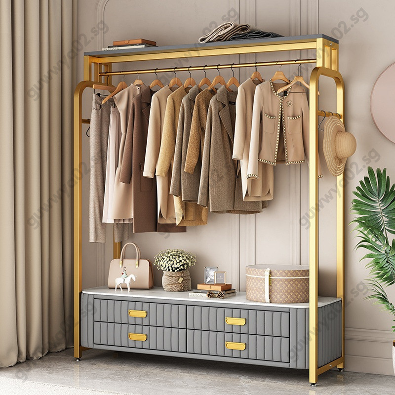 Bedside Cabinet Hanging Clothes Integrated Floor To Ceiling Clothes ...