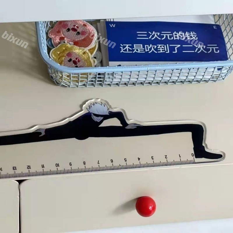 15cm Satoru Gojo Figure Ruler Acrylic Jujutsu Kaisen Action Figurine ...