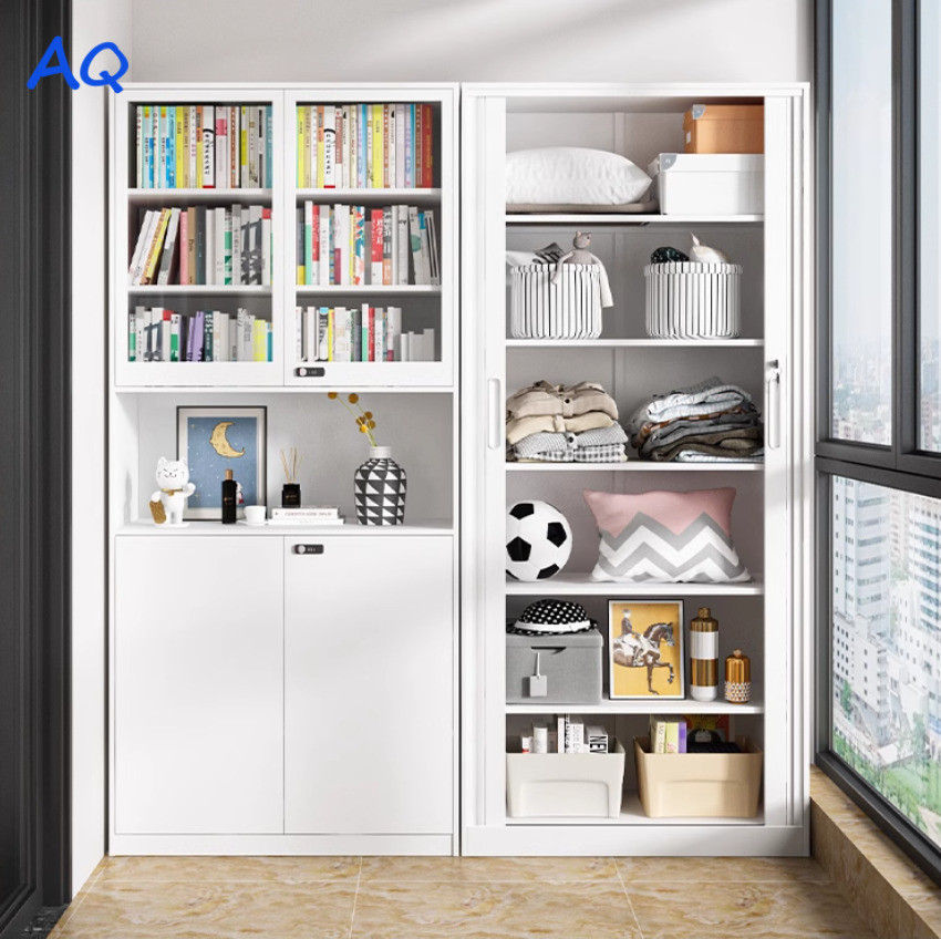 RAQ Rolling Door Tin Locker Household Space-saving Balcony Storage ...