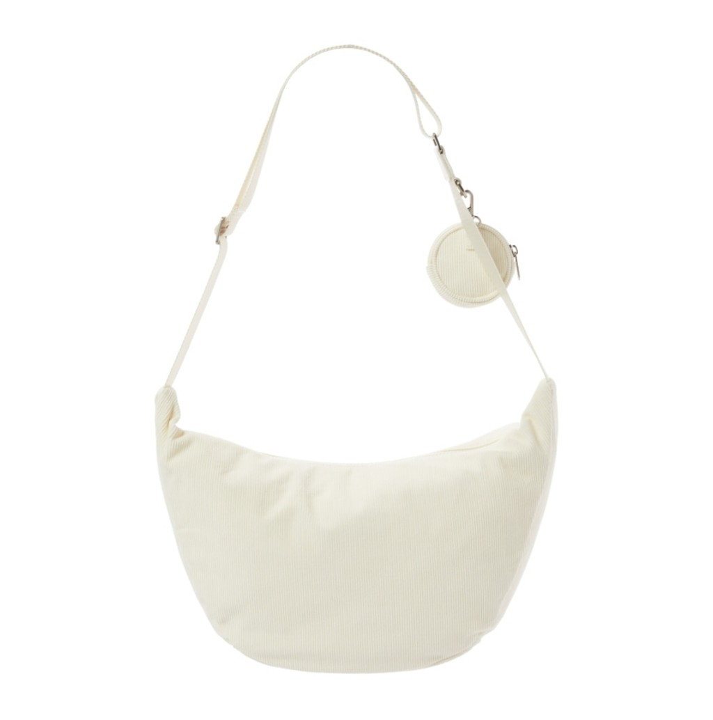 NERDY 公式 ホーボー クロスバッグ(24SS) (Ivory) MUSINSA公式 | NERDY Hobo Crossbody Bag (24SS) Ivory