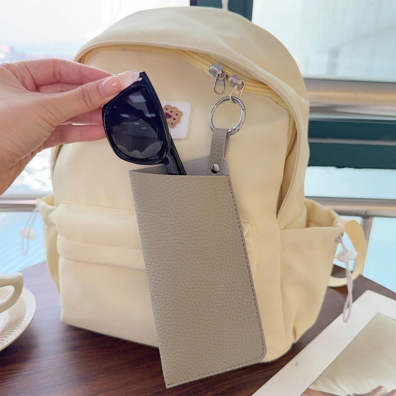Portable PU Glasses Storage Bag That Can Be Hung Up