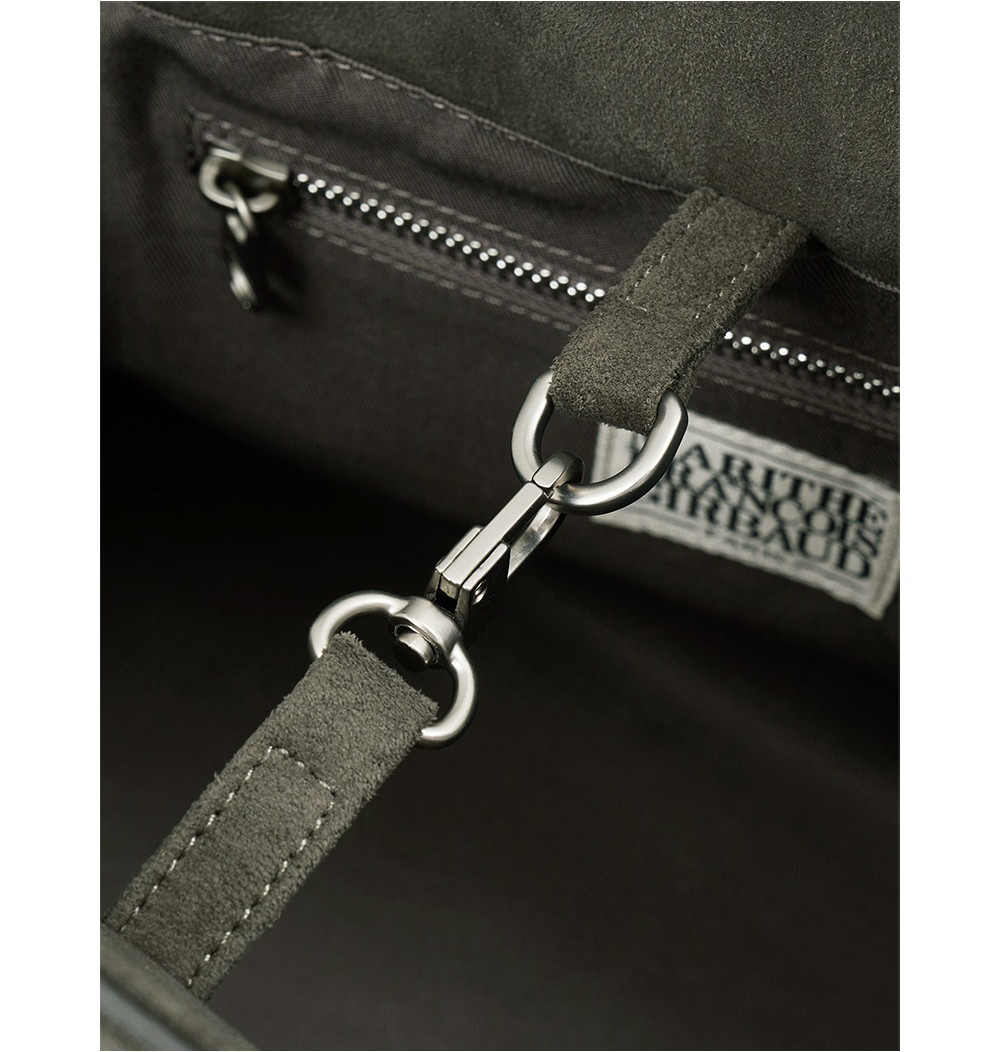 MARITHE FRANCOIS GIRBAUD Classic Logo Suede Tote Bag - 2