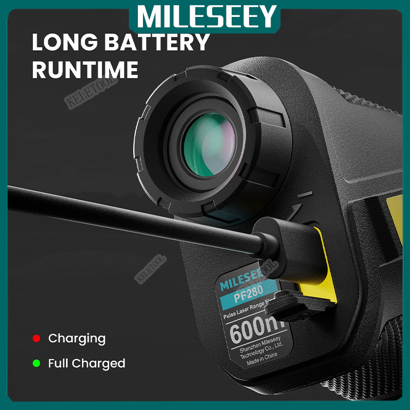 Mileseey PF280-Pro Golf Rangefinder with Slope ON/Off Switch Laser ...