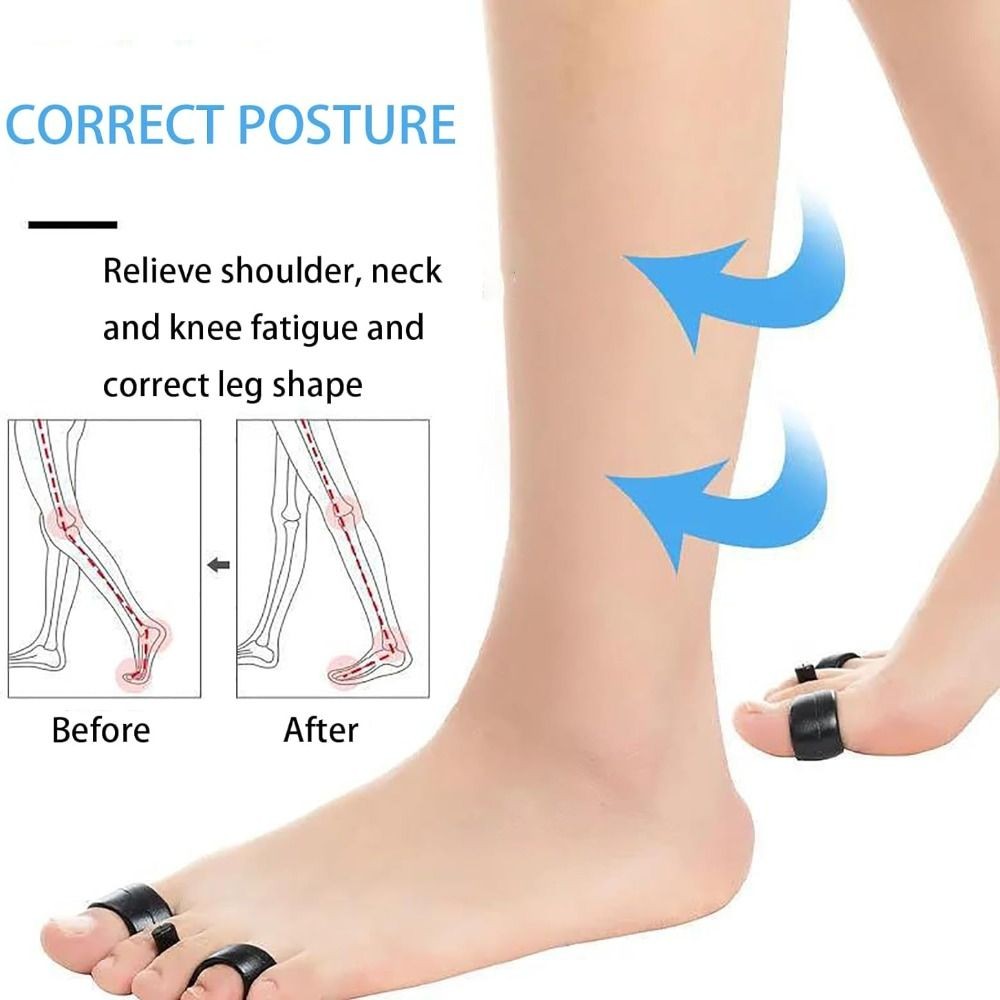 1 Pair of Toe Correctors and Toe Separators Silicone Invisible Posture ...
