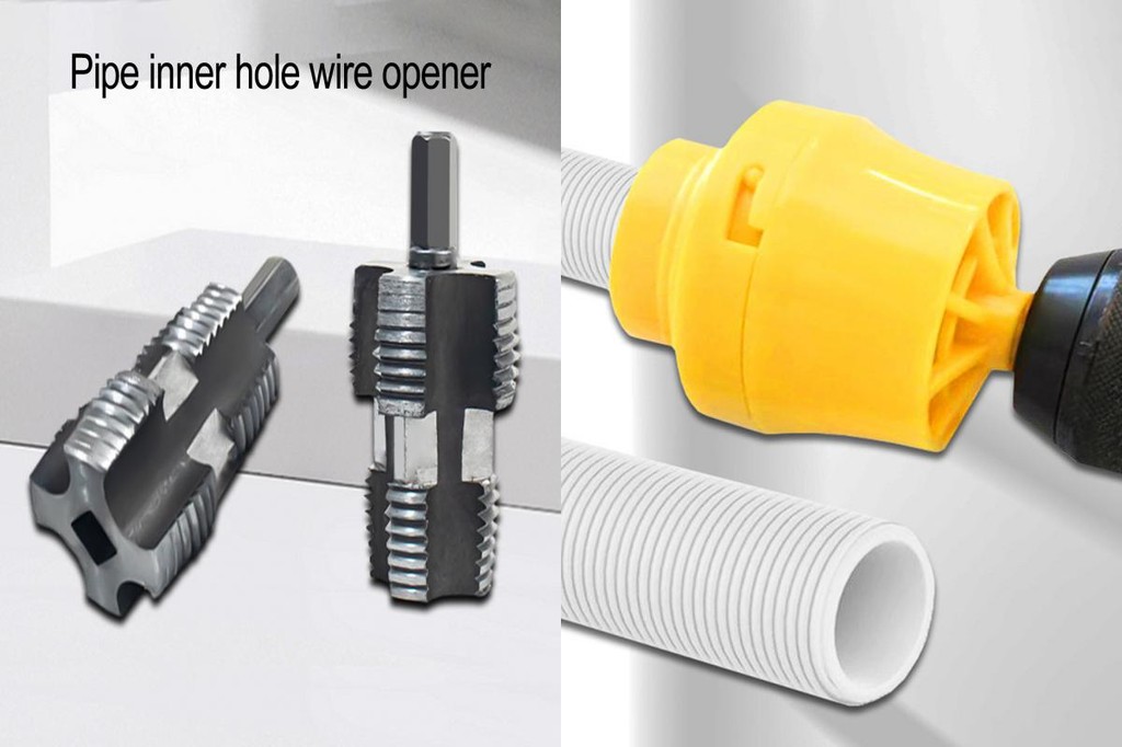 Plastic Pipe Round Die Set Pvc Pipe Threader Kit Electric Drill Pipe ...