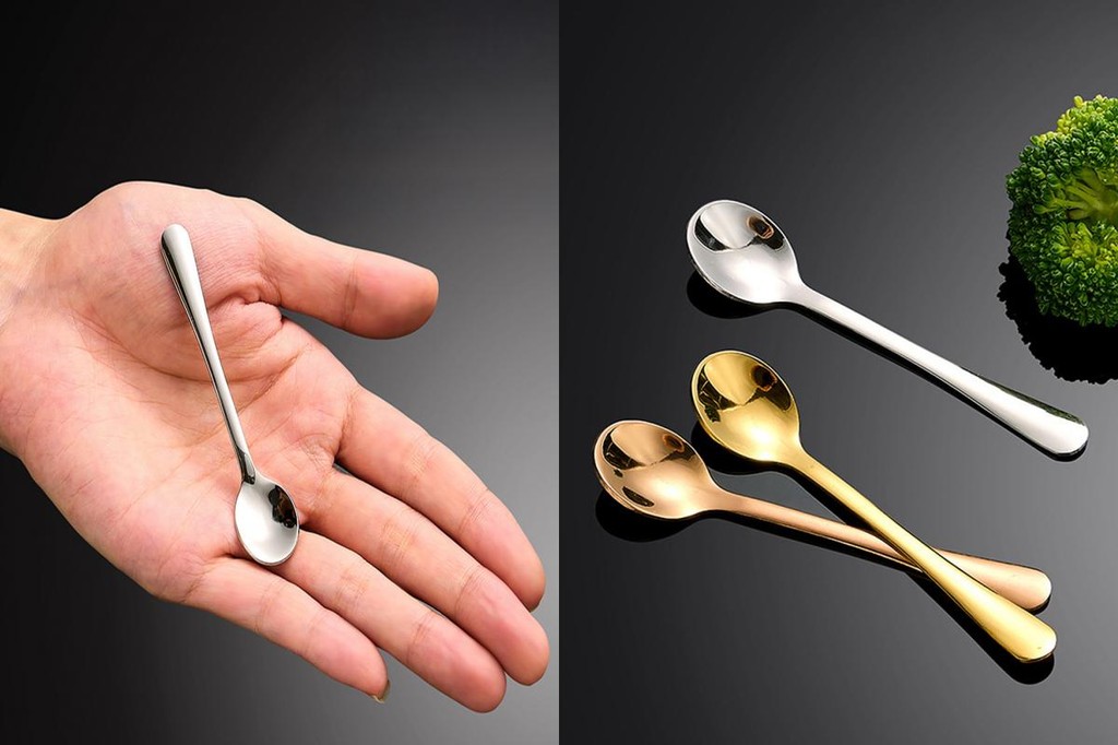 Popubear Rust-proof Mini Spoons Small Measuring Spoons Mini Stainless ...