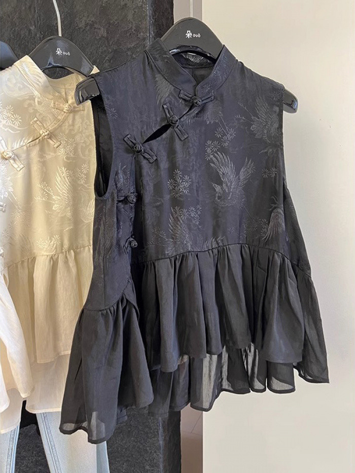 Neo Chinese Style Knit Top