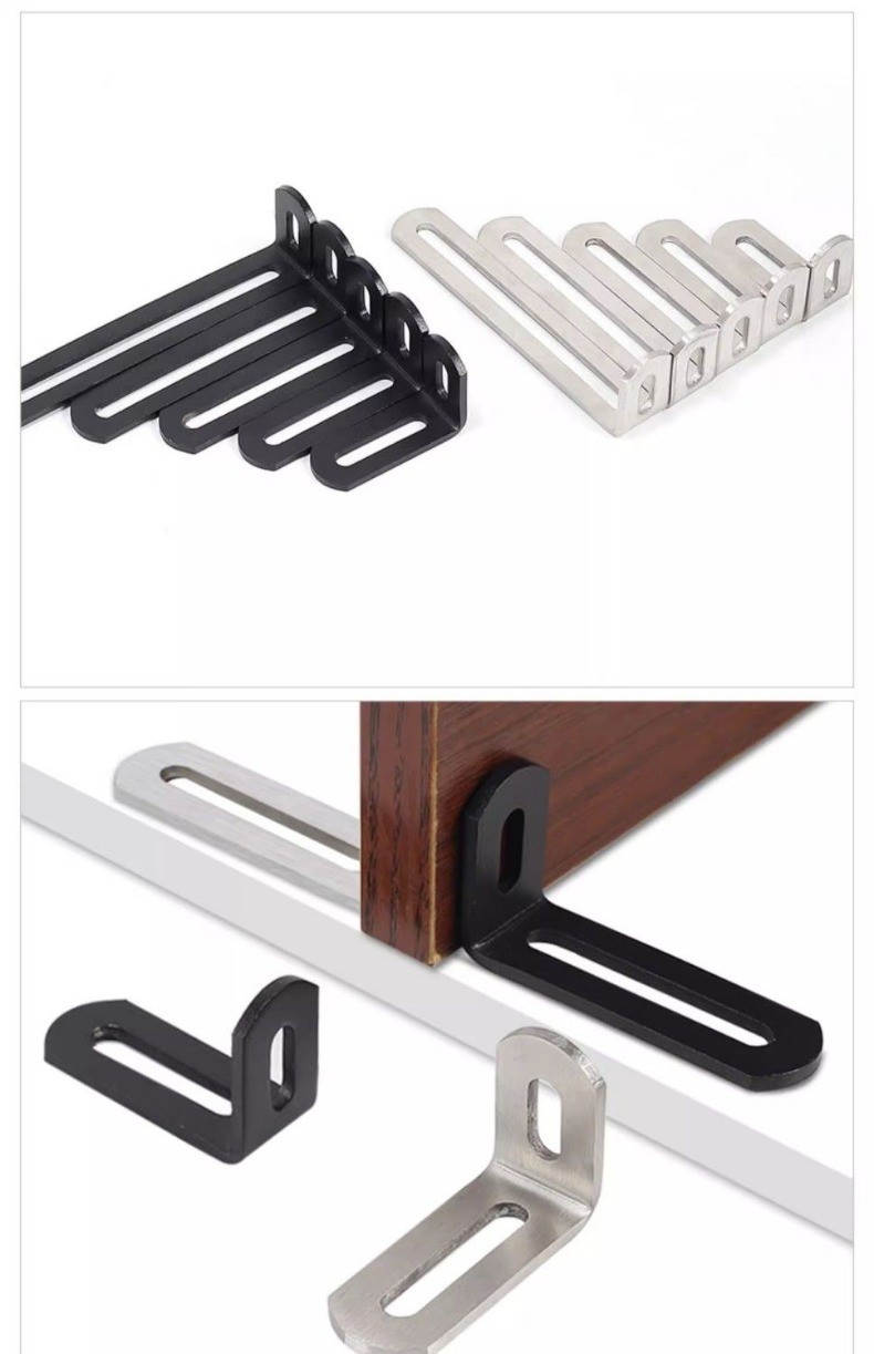 Metal Long Hole Adjustable Angle Code Racks Double Ended Movable Right ...