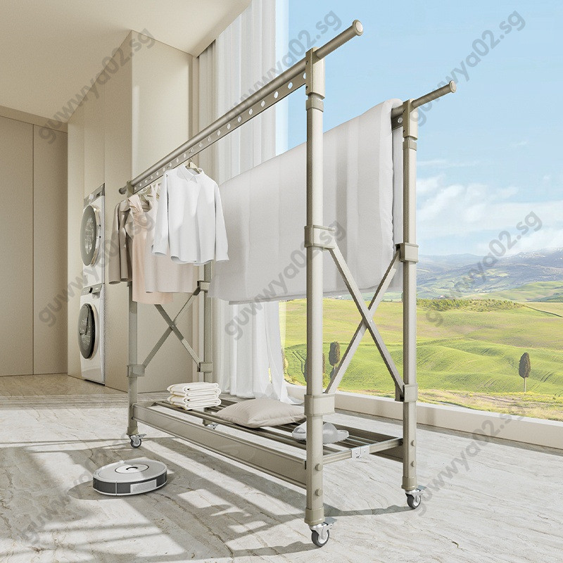 Clothes Drying Rack Floor To Ceiling Folding Clothes Rack Ndoor Home ...