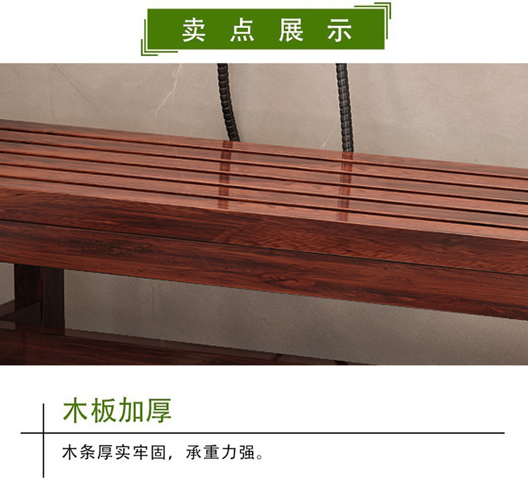 Bench Bathroom Solid Wood Long Bench Bath Sauna Bench Simple Natural ...