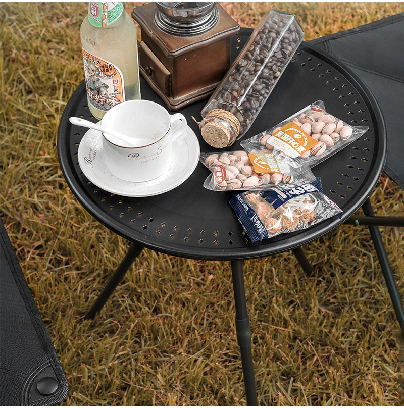 KAISER Small Size Foldable Round Table Camping Simple Coffee Hand ...