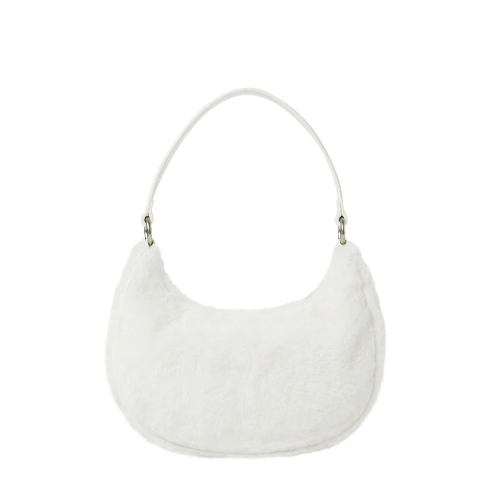 [ NERDY ]★24SS★韓国人気★SOFT PADDED TWO-WAY HOBO BAG NERDY Eco Fur Two-Way Hobo Bag (2024 NEW) | Shopee Singapore